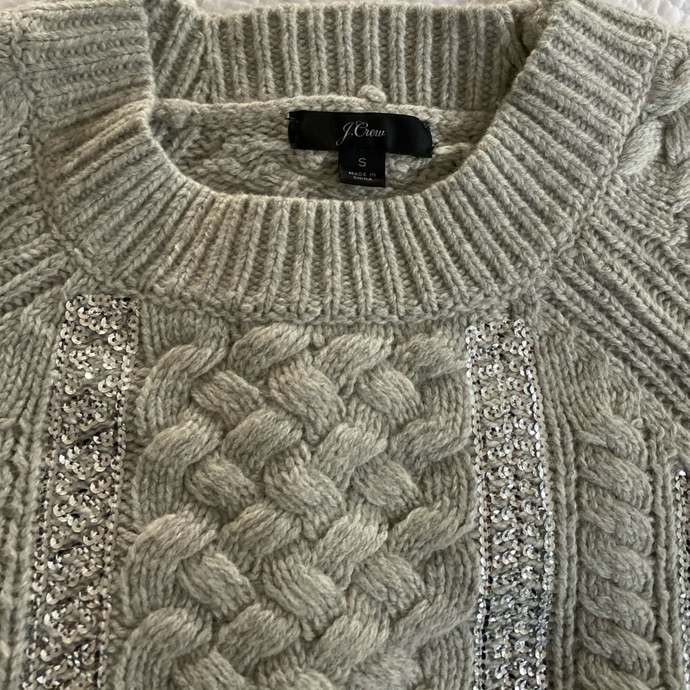 JCrew Gray& Sparkle Sweater NEVER WORN🤍